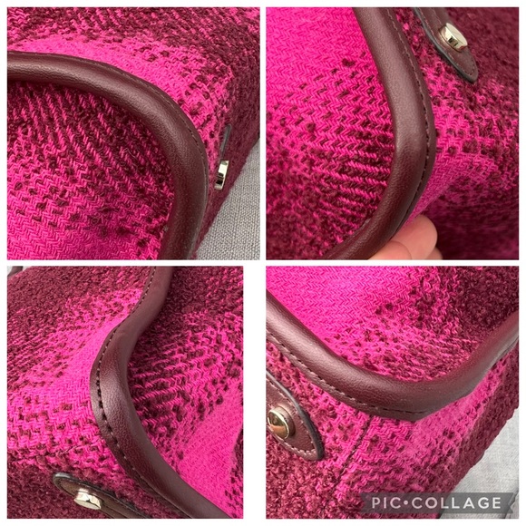 NWOT Kate Spade Tweed Plaid Hand Or Shoulder Bag - Picture 4 of 8